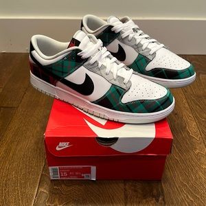 Nike Dunk “Plaid” - worn once. Size 15
